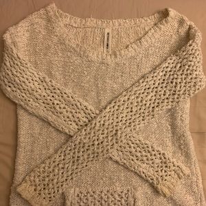 Oversized/Off-The-Shoulder Knit Sweater in S